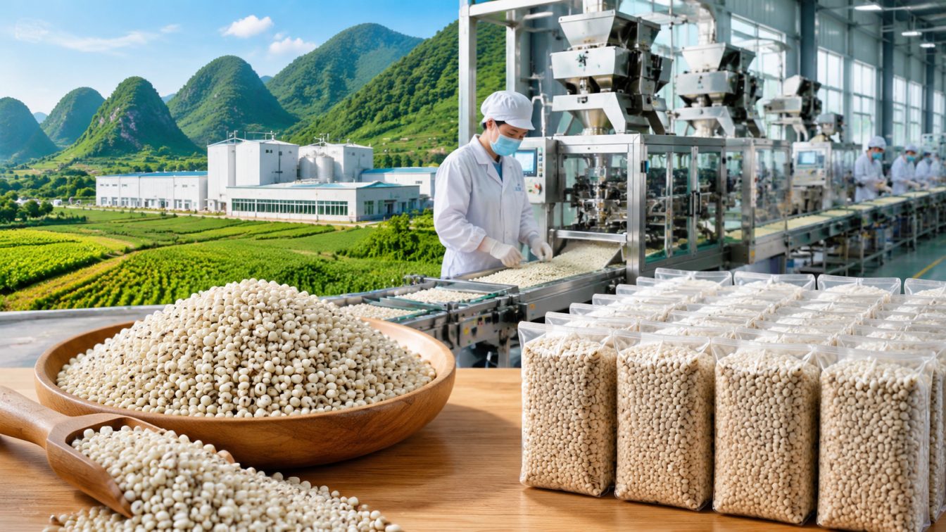 江源区为薏仁米采购提供产地直供